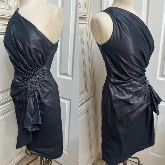 basic black midi dress Silk Rib Half Sleeve Midi Dress